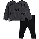 Splendid baby-girls Lacy Bow Sweatshirt Set