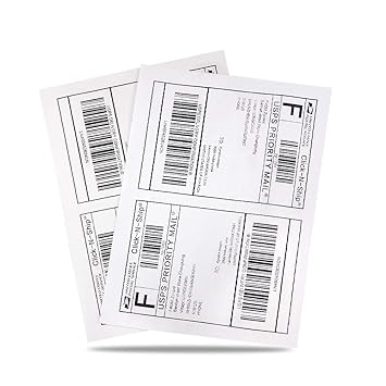half sheet self adhesive shipping labels for laser inkjet printers