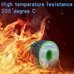 BNTECHGO 24 Gauge Silicone Ribbon Cable Flexible 2P