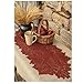 Heritage Lace Leaf 14-Inch by 36-Inch Runner, Dark Paprika