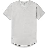 BYLT Men's Drop-Cut V-Neck – Plain Tshirts for Men – Soft Polyester, Cotton, Spandex – Moisture Wicking, Wrinkle Resistant