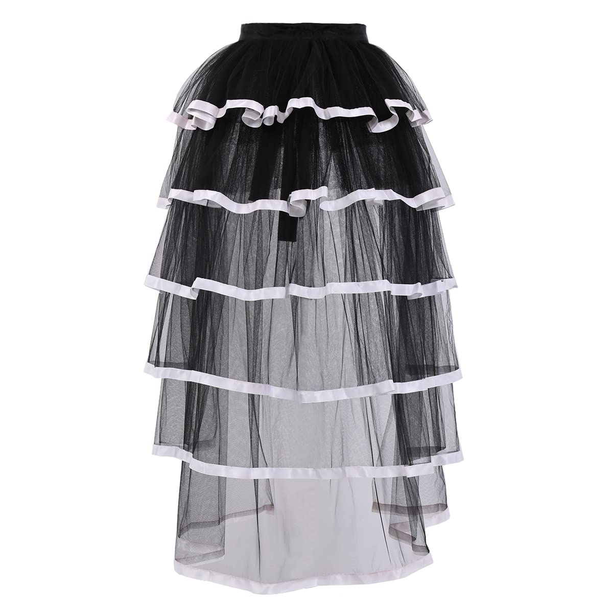 GRACEART Victorian Steampunk Tulle Bustle Vintage Tutu Belt Lace Underskirt Neo-gothic Costume
