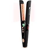 Sutra Professional IR2 Flat Iron - Ionic Infrared Hair Straightener with Adjustable Temperature, Auto Shut-Off & Swivel Cord - Straight Iron for Straightening Hair - Rose Gold Titanium Plate