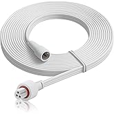 9.8FT Extension Cable for Govee Permanent Outdoor Lights, IP68 Waterproof 3-Pin Power Cord, Compatible with H705A H705B H705C H706A H706B H706C, Outdoor Dots String Light Extension Wire