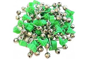 50 PCS Fishing Bells with Clips – Dual Alert Fishing Rod Bells Bite Alarm for Night Fishing