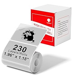 [230 pcs] Phomemo Transparent Thermal Label Paper