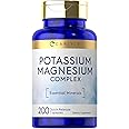 Carlyle Potassium Magnesium Supplement | 200 Count | Non-GMO & Gluten Free Complex