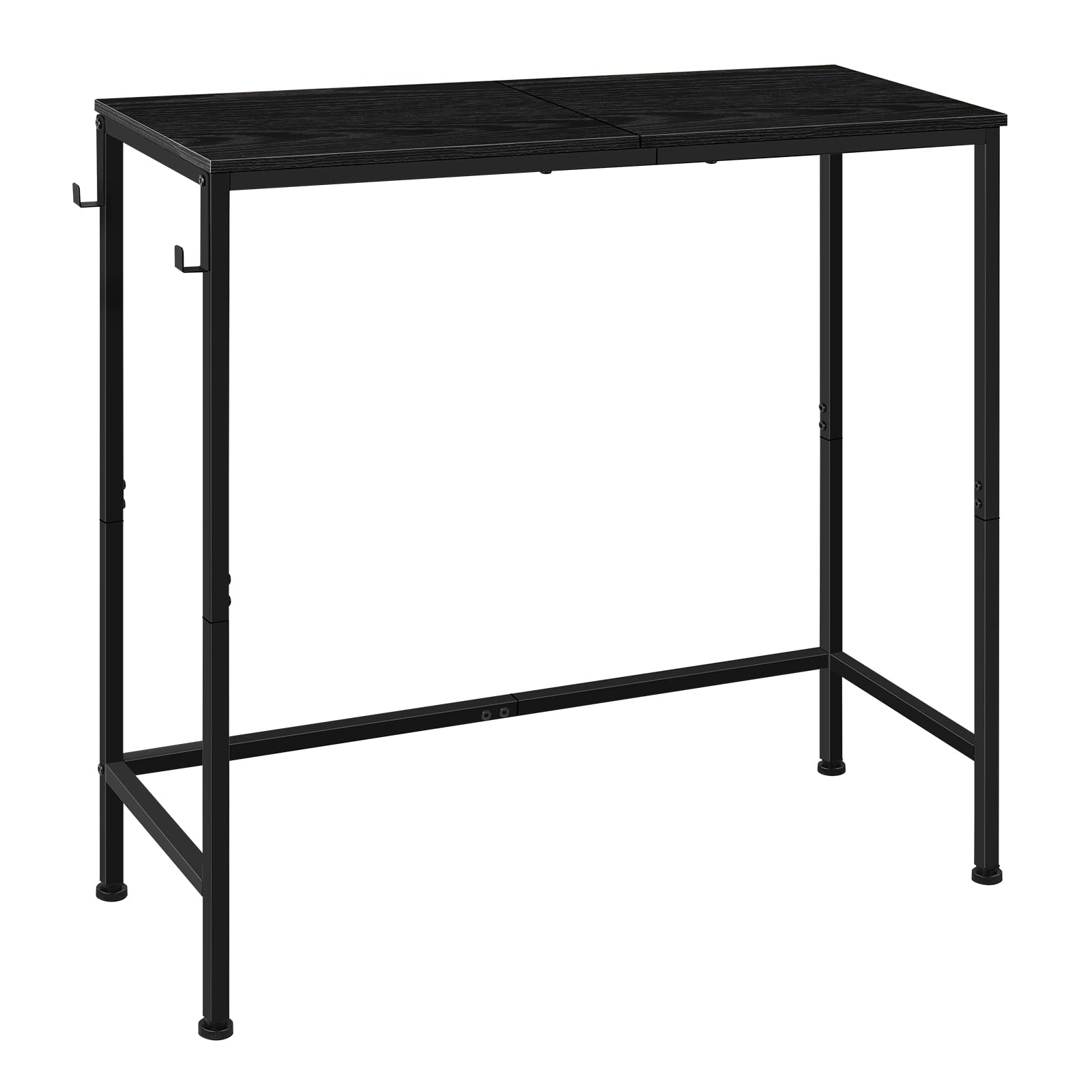 Photo 1 of Console Table Narrow Long Sofa Table Entryway Table Black Front Door Console Table Thin Accent Tables for Entryway Hallway Table for Small Spaces Side End Table for Hallway, Bedroom, Living Room