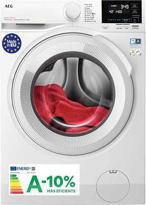 LFR7184N2V, Lavadora de Carga Frontal 8 Kg, 1400 rpm, Libre Instalación, Función Vapor, Lavado Rápido, Cajón Universal, Motor Inverter, Display LCD/LED, Serie 7000, Blanca, Clase A