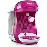 Bosch TAS1001 Tassimo Happy Cafetera Monodosis Multibebida, 1400 W, 0.7 litros, plástico, Rosa