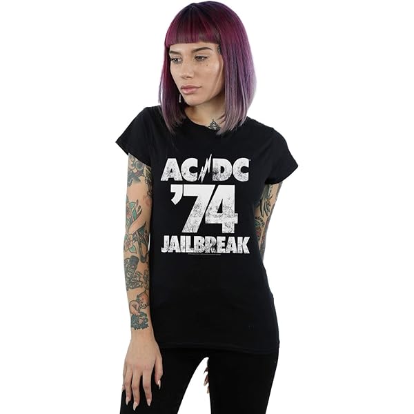 ヨンジュン着用 AC/DC BACK IN BLACK スウェットシャツ Amazon.com: AC/DC Women's Back in Black T-Shirt Black Small
