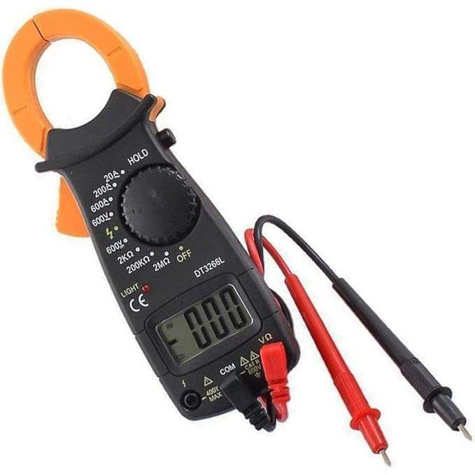 FosCadit Digital Clamp Multimeter Auto Ranging Ampere CurrentVoltage Measurement Device Ammeter