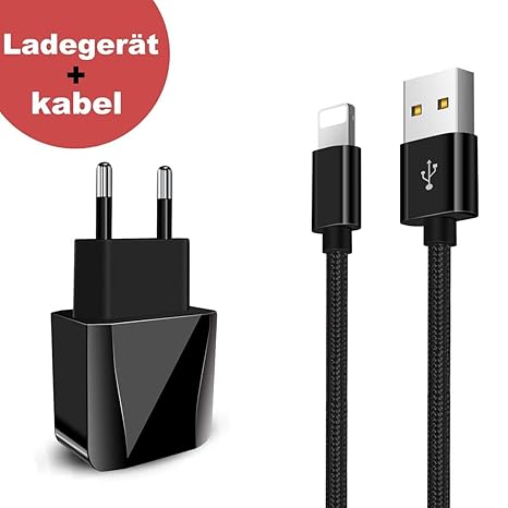 USB Ladegerät +Lange ? Phone Ladekabel 2 Port 2 Meter,BECASO Netzteil 2M Kabel für Phone XS Max XR X 8 7 SE 6S 6 5 5C 5S Plus