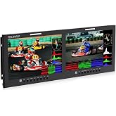 D101 Plus Dual 10.1" 4RU Rackmount Monitor 4K HDMI SDI 1920x1200IPS Intuitive Buttons + New menu Interface