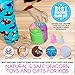 Unicorn Party Supplies Slime Containers Kit + 2 FREE UNICORN SQUISHY Magical Unicorn Fluffy Slime Putty Accessories Toys Pastel Rainbow colors that create Happy Satisfying Stress Relief HOURS OF FUN!