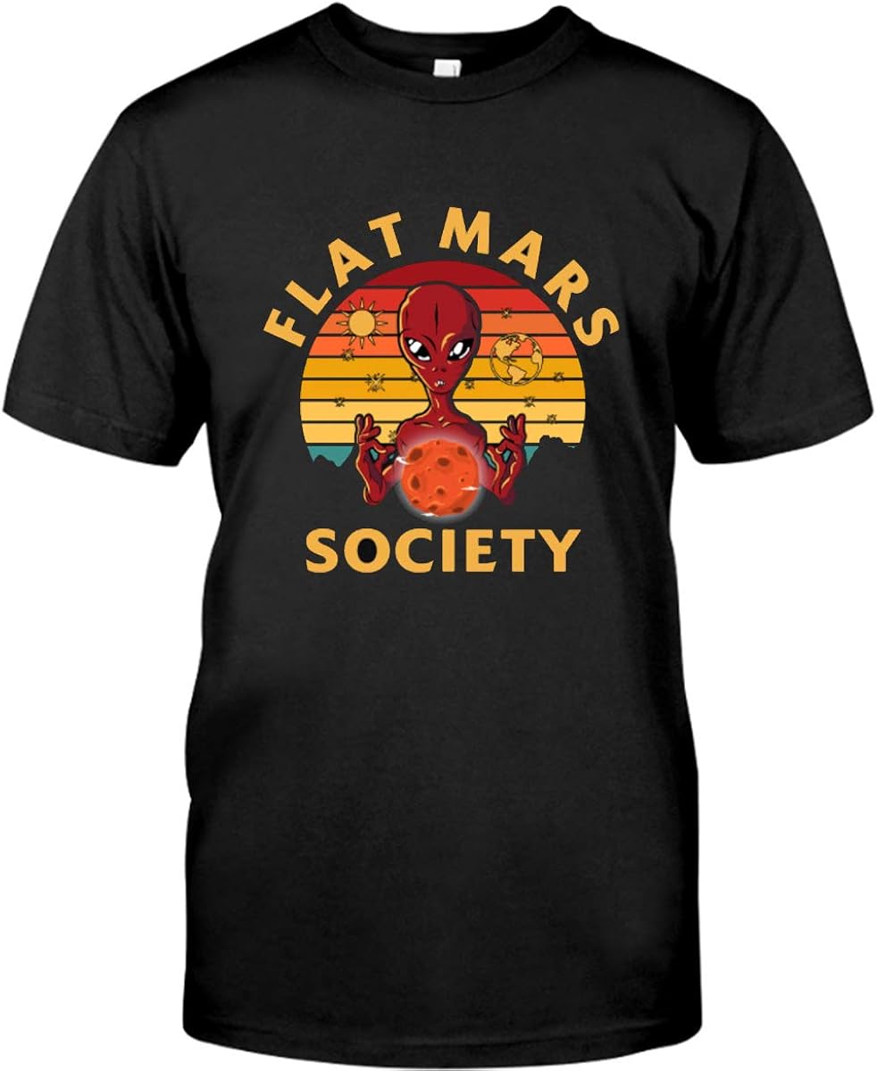 flat mars society t shirt