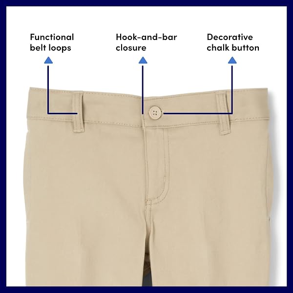 FRENCH TOAST SKINNY FIT STRETCH TWILL PANT, KHAKI, 4 (YOUNG WOMEN)