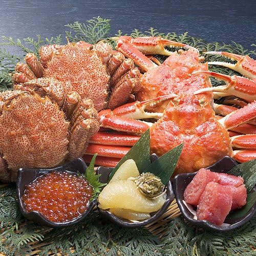 Amazon 北海道直送 蟹懐石セットa 毛蟹２尾 ズワイガニ２尾のカニセット ギフト 北海道マルシェ カニ 通販