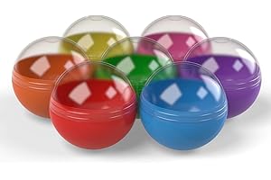 ENTERVENDING Capsule Vending Machine Translucent Round Capsules Empty 500 pcs 2 inch - Gumball Machine Capsules Bulk Party Favors Containers - Easter Basket Stuffers Gifts Pinata Stuffers DIY Craft Supplies