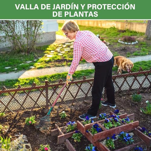 NUOWEI Valla De Plástico Negro, 15,7 Pulgadas x 5 Metros Red Protectora, Malla De Plástico Para Uso En El Jardín o En La Finca, Apta Para Gallinas, Gatos, Perros, Conejos Etc （50 Negro Bridas）