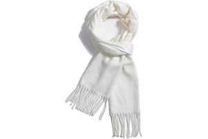 TUSHUSTY Scarf For Men Women Winter Warm Neck Plaid Solid Scarves Fall Softest Classic