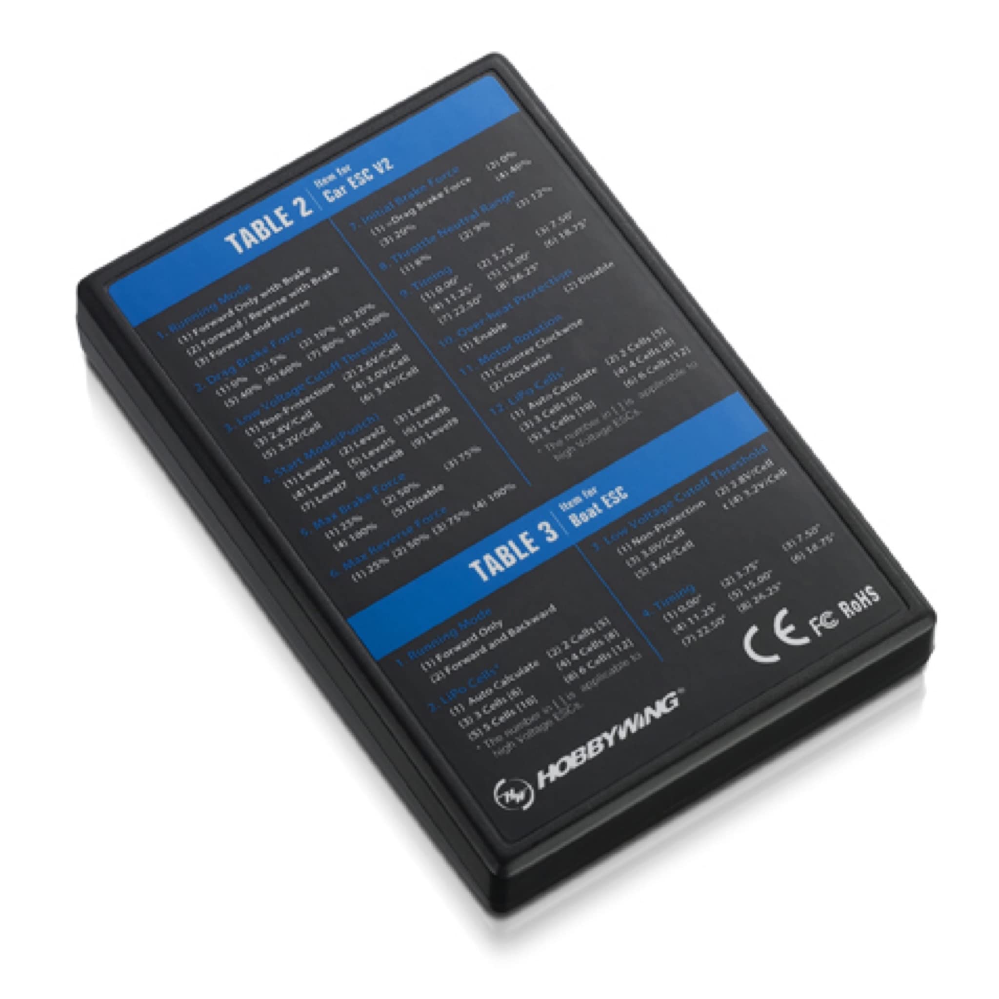 Hobbywing LED Program Card for ESC