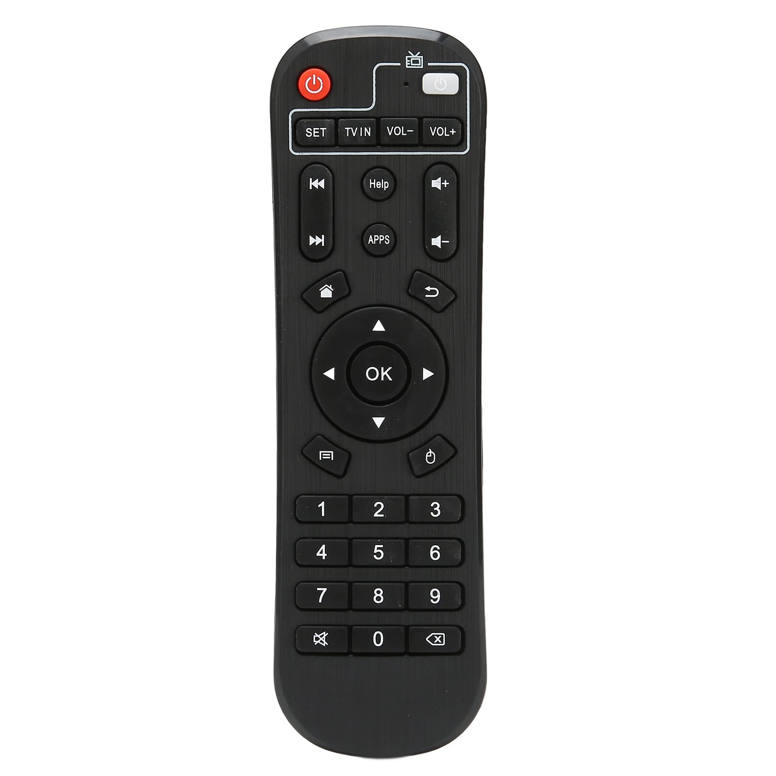 ciciglow TV Remote Control, H96 Television Remote Controller Replacement Big Buttons for H96 H96 PRO H96 PRO+ H96 MAX H2 X96 TV Box