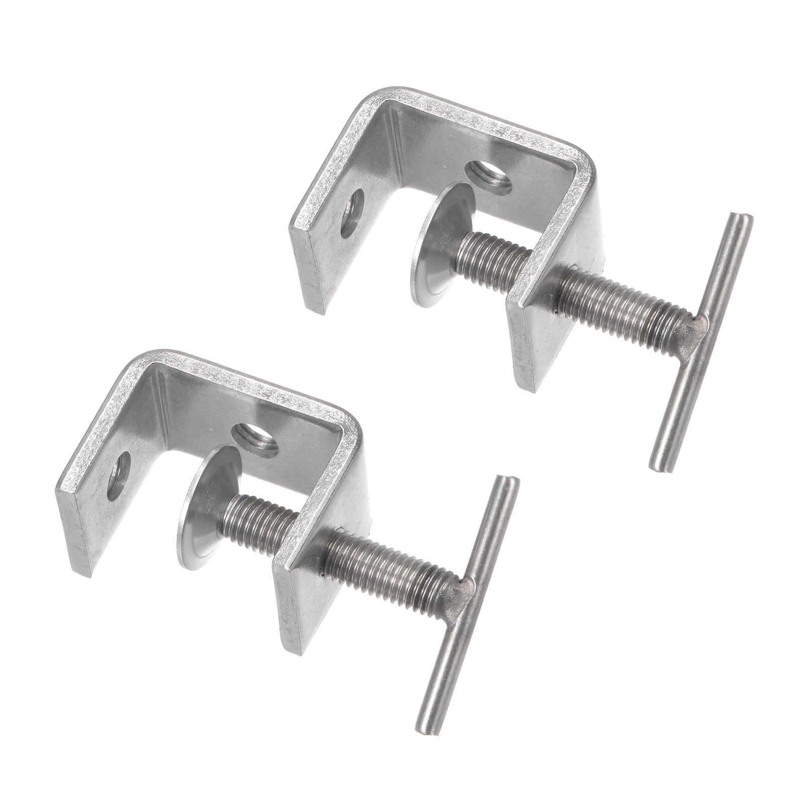 CoCud C-Clamp, 40mm Jaw Opening Width, Stainless Steel I Shaped Design Clamp - (Applications: for Woodworking Metalworking Assembly Construction), 2-Pieces