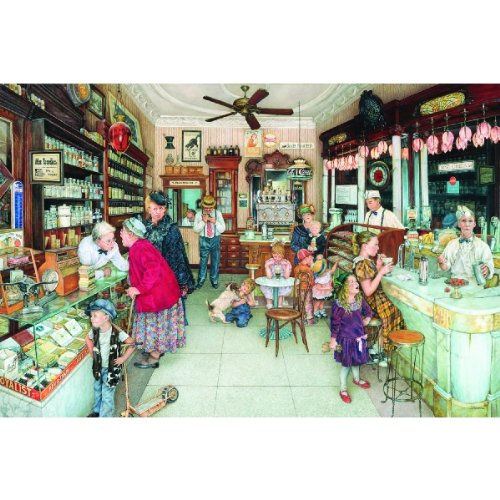 Soda Fountain - Old Fashioned Candy Store - 1000 pc Jigsaw Puzzle