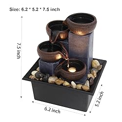 Small Tabletop Waterfall Fountain Zen Meditation