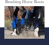 LeMieux Fleece Edge Mesh Brushing Horse Boots Black X-Large view 3