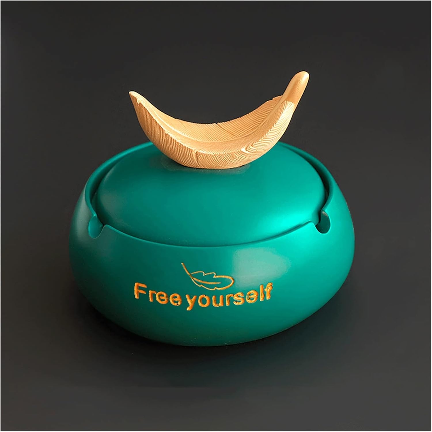 Cigar Ashtray منفضة سجائر المنزلية مع غطاء غرفة المعيشة الإبداعية رماد Cigar Ashtray منفضة سجائر المنزلية مع غطاء غرفة المعيشة الإبداعية رماد