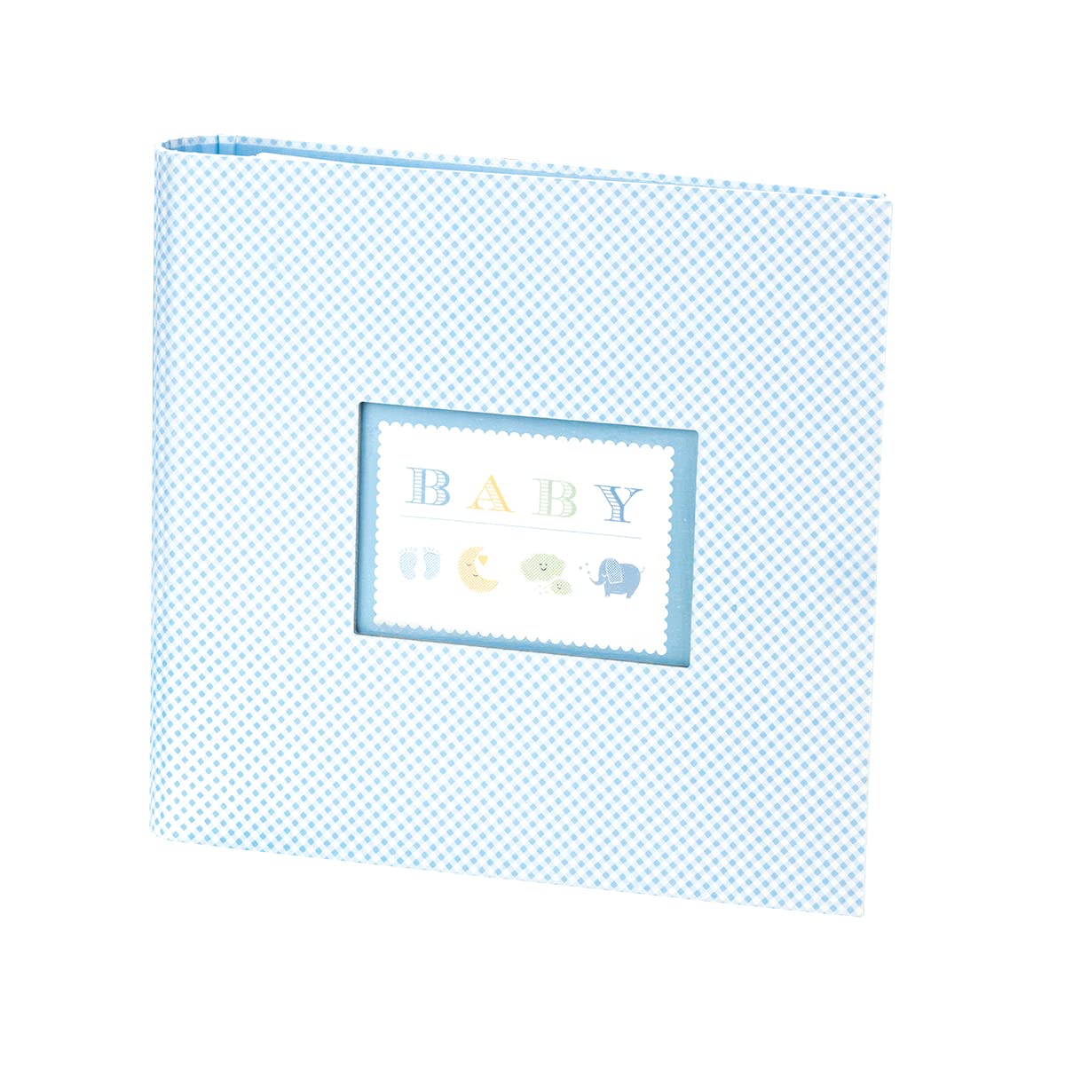 Rössler Baby Boy 13161930008 Photo Book with 2-Ring Binding, 50 Pages, Light Blue, Birth and Christening, 1 Piece