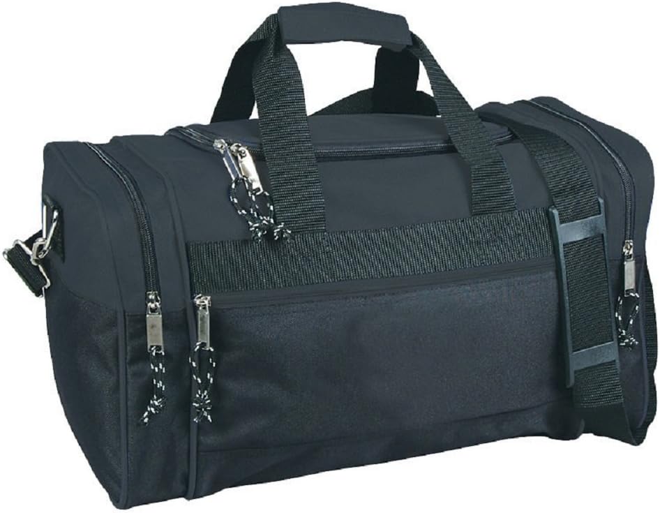 Compact Sport Gym Duffle Bags (Black/Black) Sports Duffels