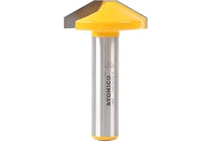 Yonico CNC Cabinet Door Raised Panel Router Bit 1-1/2-Inch Bevel Faux Panel 1/2-Inch Shank 13077