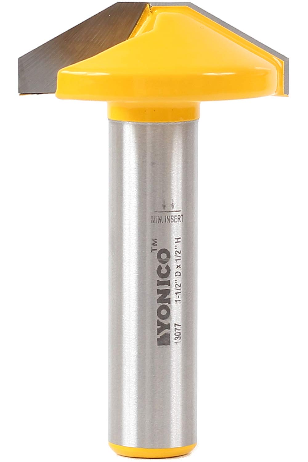 Yonico 13077 1-1/2-Inch Bevel Faux Panel CNC Cabinet Door Raised Panel Router Bit 1/2-Inch Shank