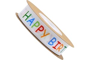 Hi.FANCY Happy Birthday Ribbon Amazing For Gift Wrapping And Cake Decoration Easy To And Soft Feel Is Very Soft To. Invitatio