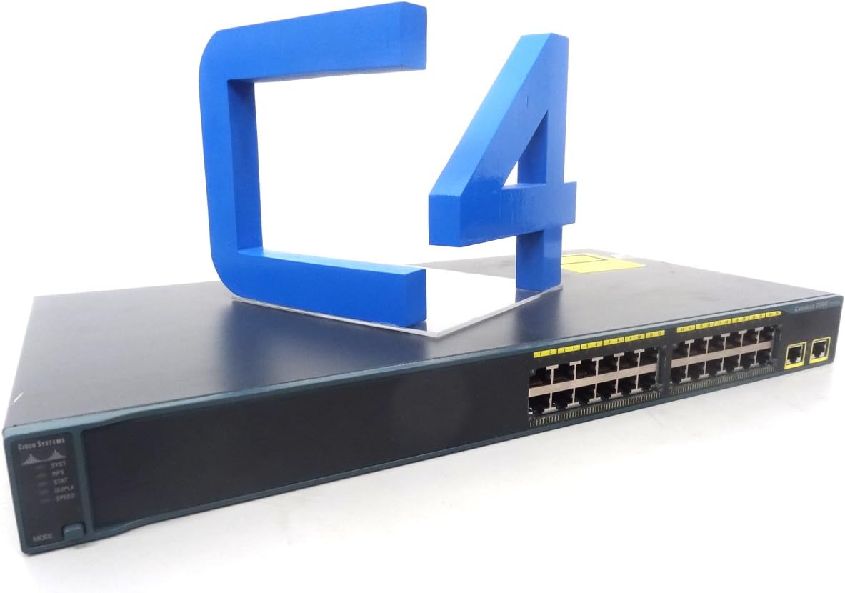 Amazon Com Cisco Ws C2960 24tt L Catalyst 2960 24 Port 10 10 Computers Accessories