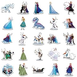 50pcs Frozen Cartoon Stickers for Girl Water