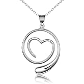 Ring Holder Necklace 925 Sterling Silver Wedding Engagement Ring Keeper Necklace for Women Birthday Gift for Wife