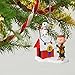 Hallmark Keepsake 2017 PEANUTS Charlie Brown and Snoopy Decked-Out Doghouse Sound Christmas Ornament With Light