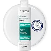 Vichy Dercos Oil Correct Shampoo & Conditioner for Hair & Scalp with Zinc PCA & Silica. Results in clean scalp, bouncy & airy