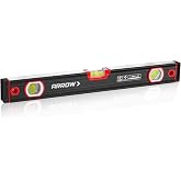 ARROW 16-Inch Level, Magnetic Torpedo Level for Construction, Carpentry | Leveler with 45&deg;/90&deg;/180&deg; Bubbles, Aluminum Alloy Body, Precision-Machined Base, Shockproof End Caps, V-Groove &amp; Hanging Hole