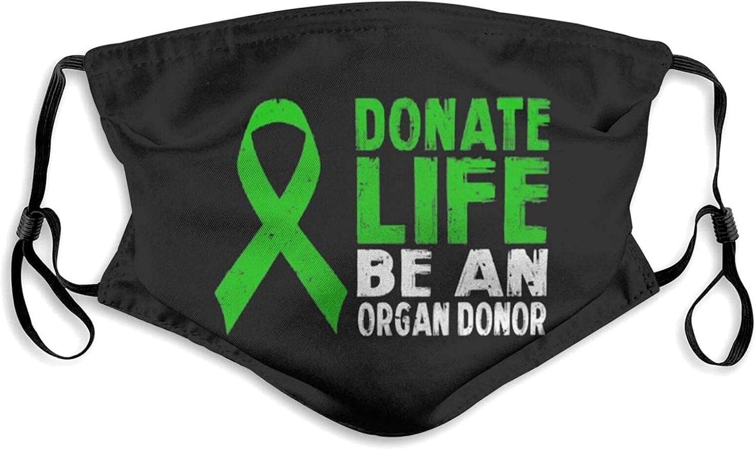 Donate Life Be an Organ Donor Face Mask Reusable Washable with Filters