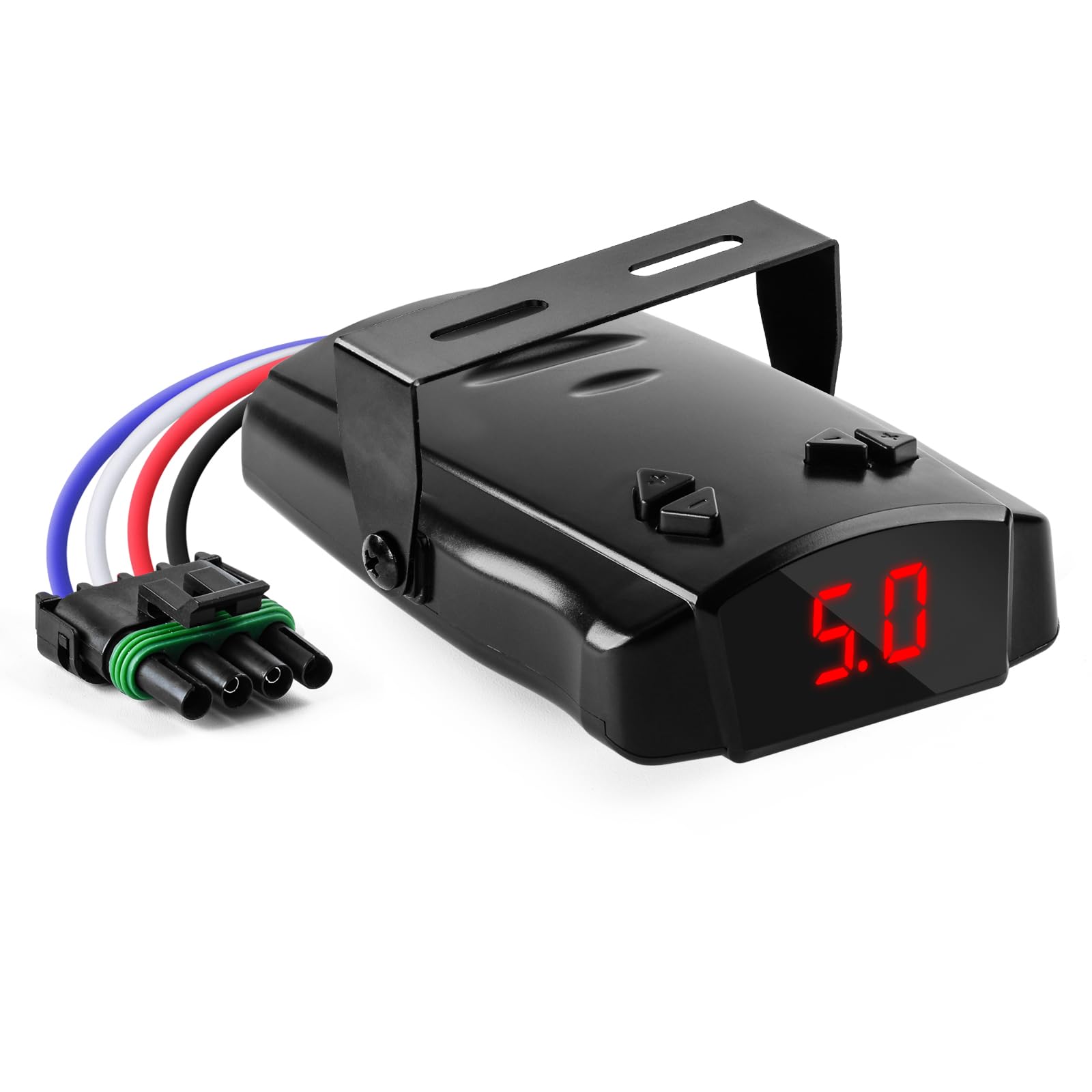 Photo 1 of briidea Trailer Brake Controller, Time-Delay Brake Controller for 1-4 Axle Trailers, Safety Protection with Overload/Short-Circuit Alerts for Light-Duty & Occasional Towing