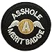 SpaceAuto Asshole Merit Badge Military Tactical Morale Funny Patch - 2.48