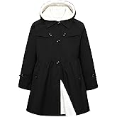 Betusline Girl's Single Breasted Trench Coat Dress Coat Outerwear, 2-14 Years
