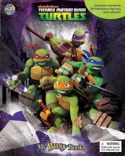 By Phidal Publishing Teenage Mutant Ninja Turtles My Busy Book with TMNT Book, 12 Figurines and Playmat + FREE GIFT WITH EVERY ORDER Hardcover – 20 July 1905