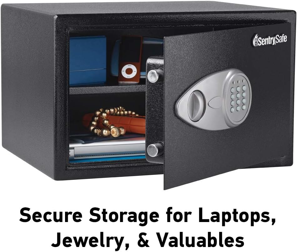 Sentry X125 Security Safe Electronic Lock 4mm Door 2mm Walls 34 Litre 15.9kg W430xD370xH270mm Ref X125, Black - Image 5