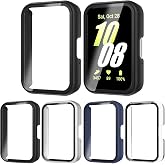 Rc-Z 4-Pack Screen Protector Case for Samsung Galaxy Fit 3, PC Material Protective Face Cover Replacement Bumper Accessories for Women Men
